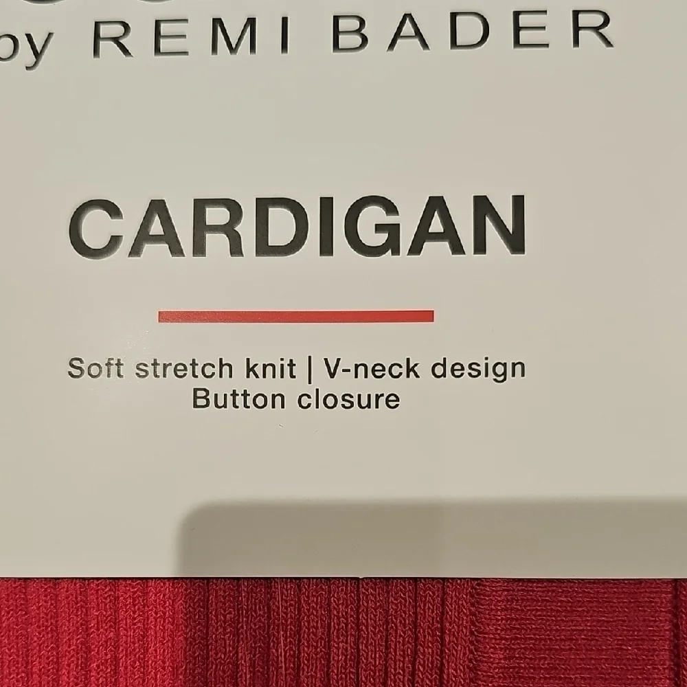 Women's Red Cardigan Sweater